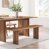 Ember 58" Wood Bench in Walnut