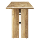 Ember 72" Wood Bench in Oak