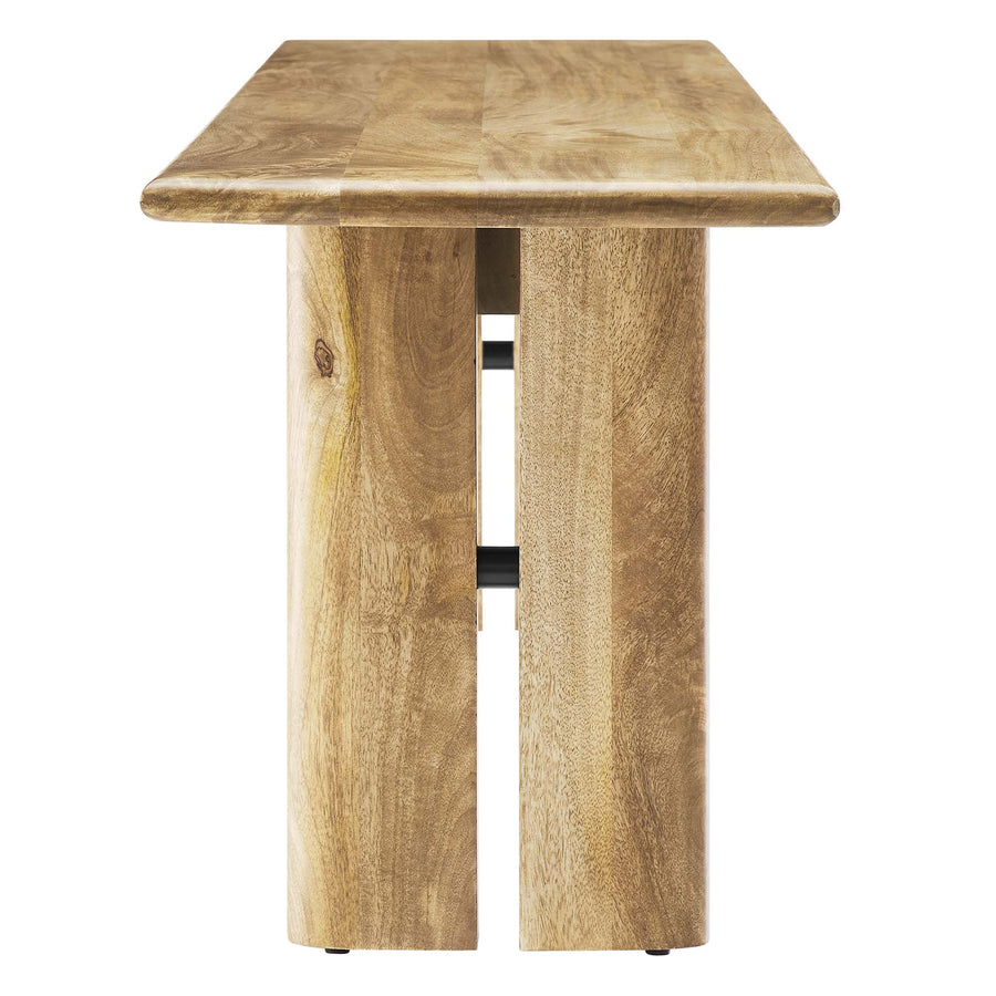 Ember 72" Wood Bench in Oak
