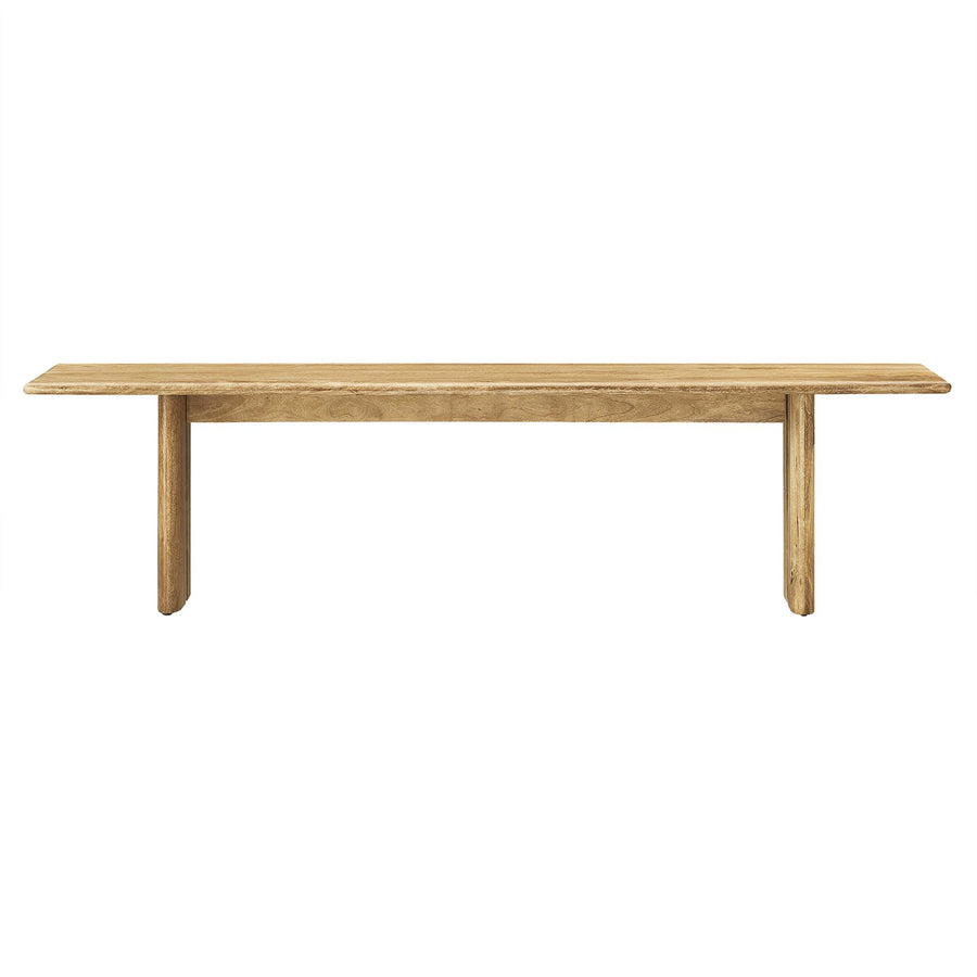 Ember 72" Wood Bench in Oak