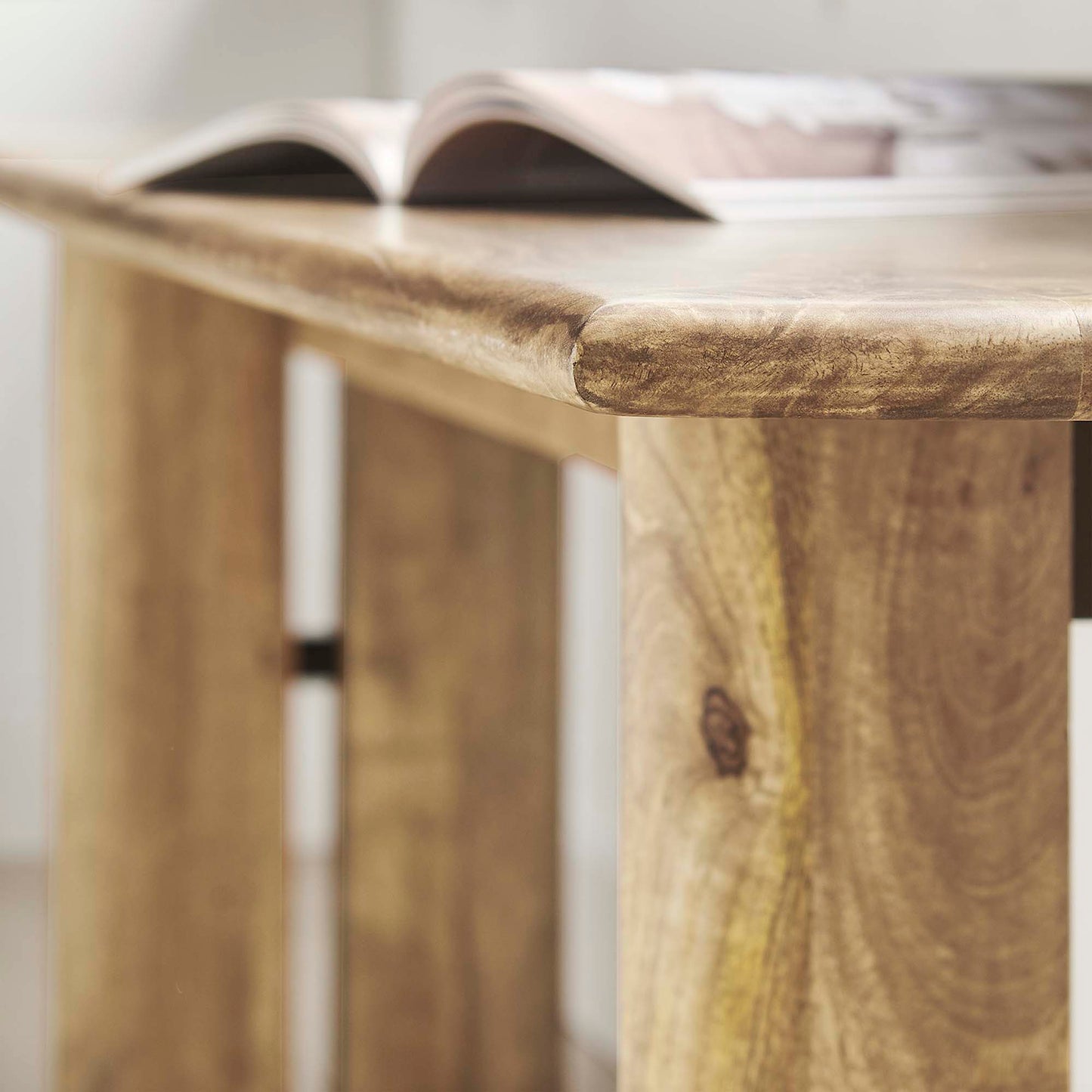 Amistad 72" Wood Bench by Furniture For America