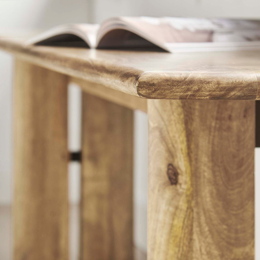Ember 72" Wood Bench in Oak
