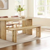 Ember 72" Wood Bench in Oak