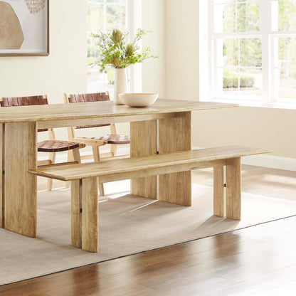 Amistad 72" Wood Bench by Furniture For America