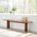 Ember 72" Wood Bench in Walnut