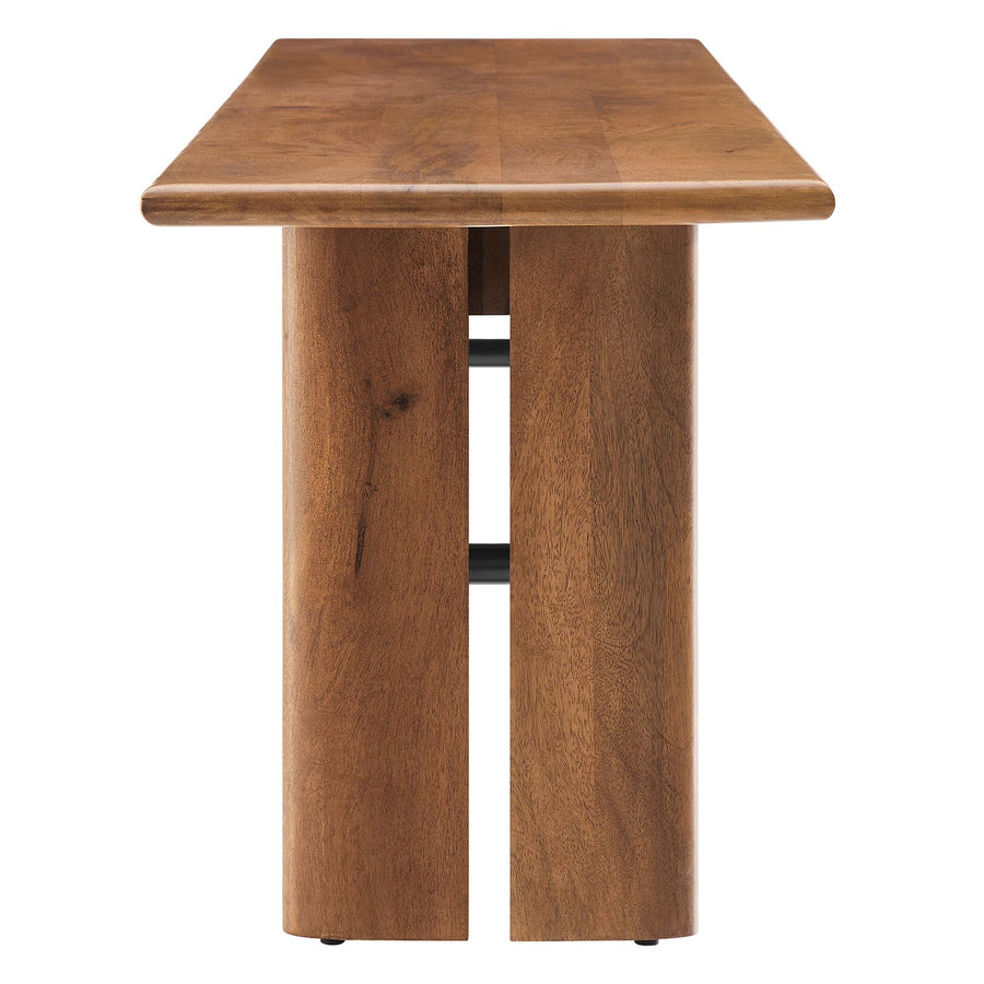 Ember 72" Wood Bench in Walnut