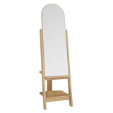 Katriel Standing Mirror in Oak