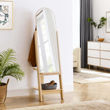 Katriel Standing Mirror in Oak