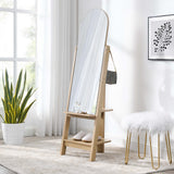 Katriel Standing Mirror in Oak