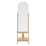 Katriel Standing Mirror in Oak
