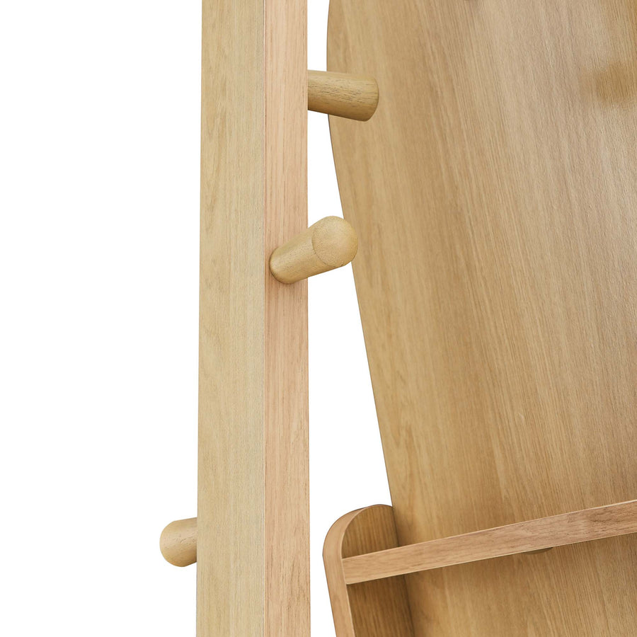 Katriel Standing Mirror in Oak
