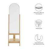 Katriel Standing Mirror in Oak