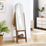 Katriel Standing Mirror in Walnut