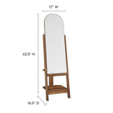 Katriel Standing Mirror in Walnut