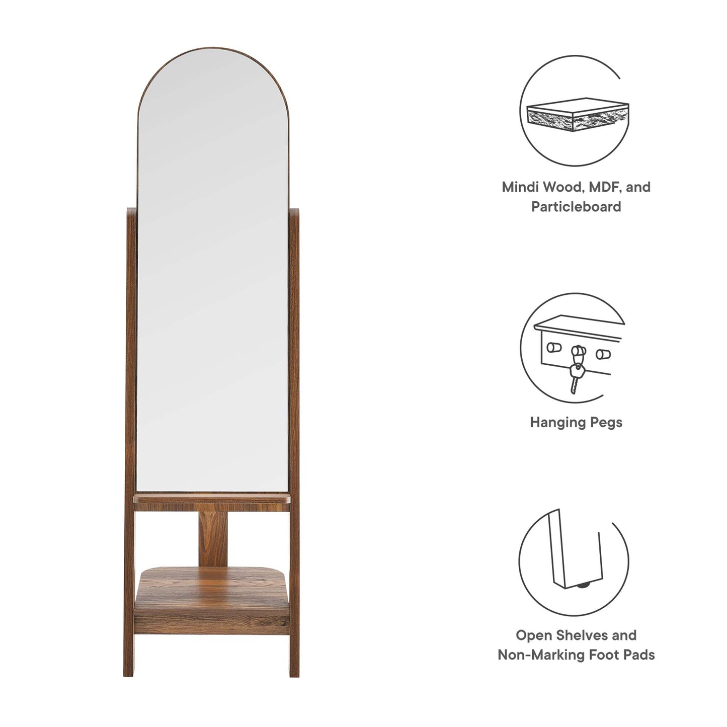 Ascend Standing Mirror by Furniture For America