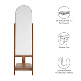 Katriel Standing Mirror in Walnut