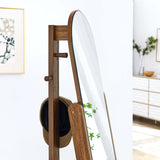 Katriel Standing Mirror in Walnut