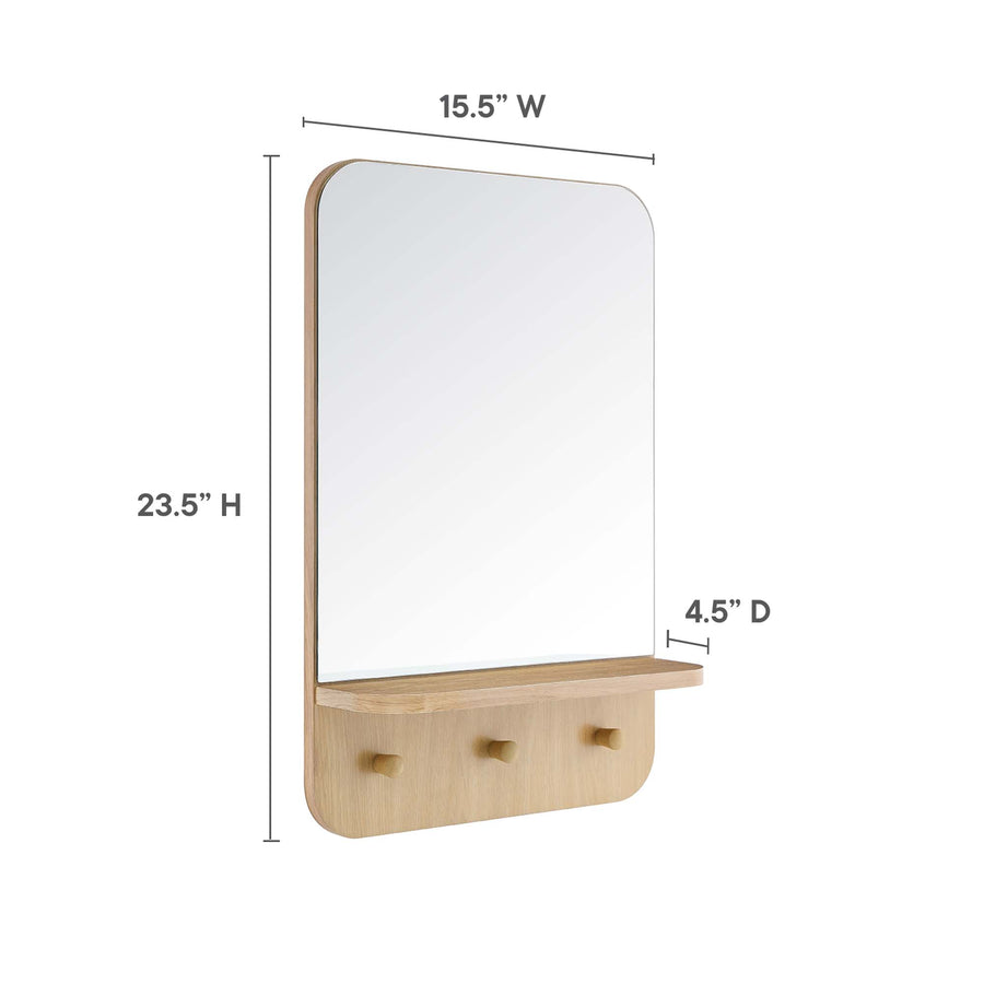 Pals Mirror in Oak