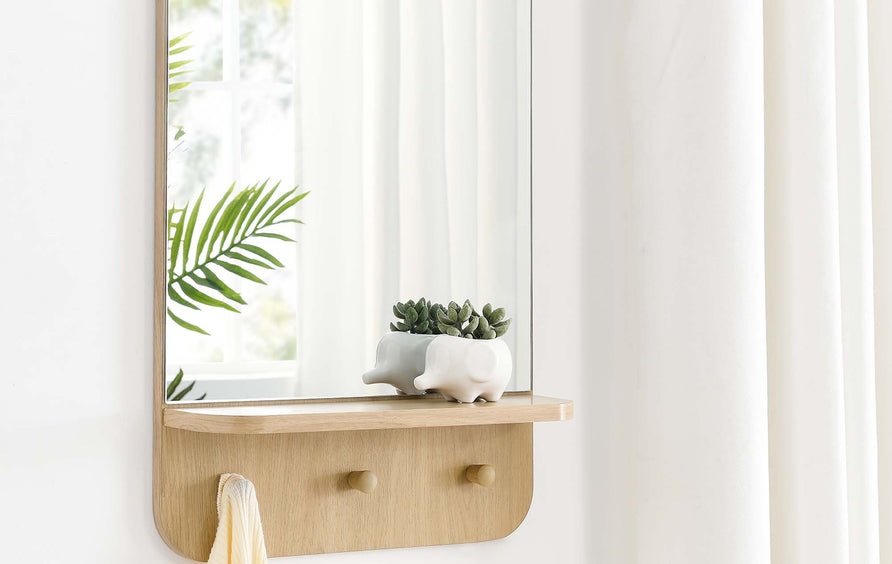 Pals Mirror in Oak