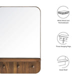 Pals Mirror in Walnut