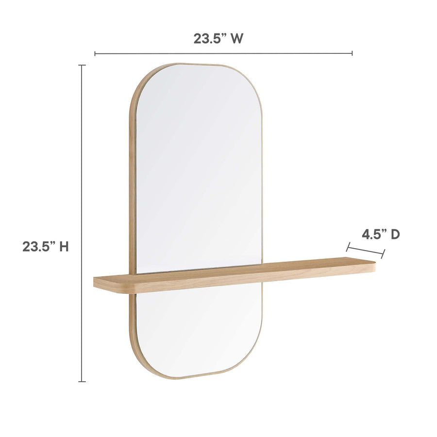 Ursa Mirror in Oak