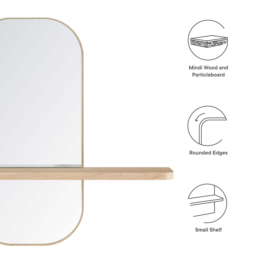 Ursa Mirror in Oak