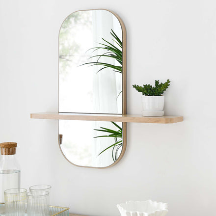 Solstice Mirror in Oak