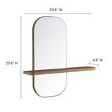 Ursa Mirror in Walnut