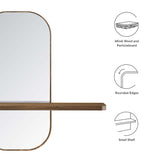 Ursa Mirror in Walnut