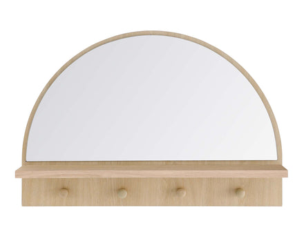 Moonbeam Arched Mirror in Oak