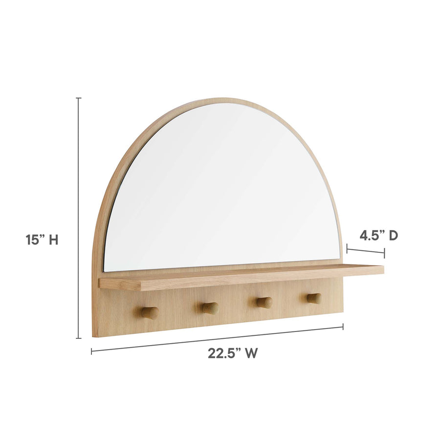 Calatanazor Arched Mirror in Oak