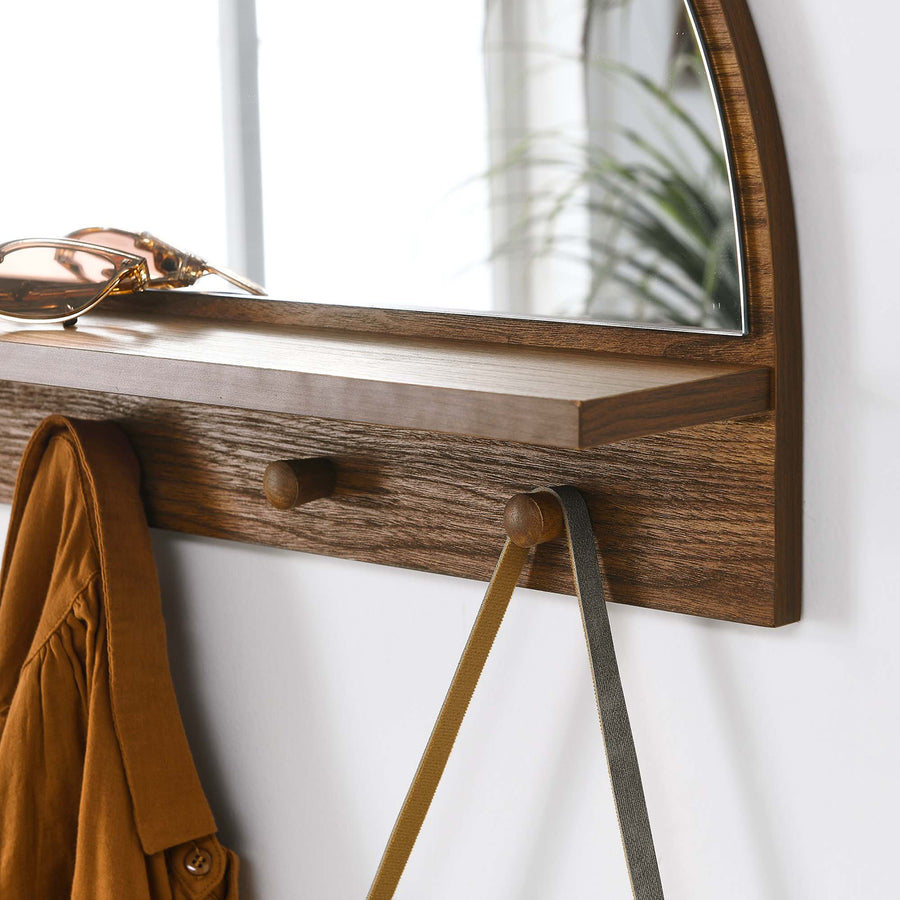 Calatanazor Arched Mirror in Walnut