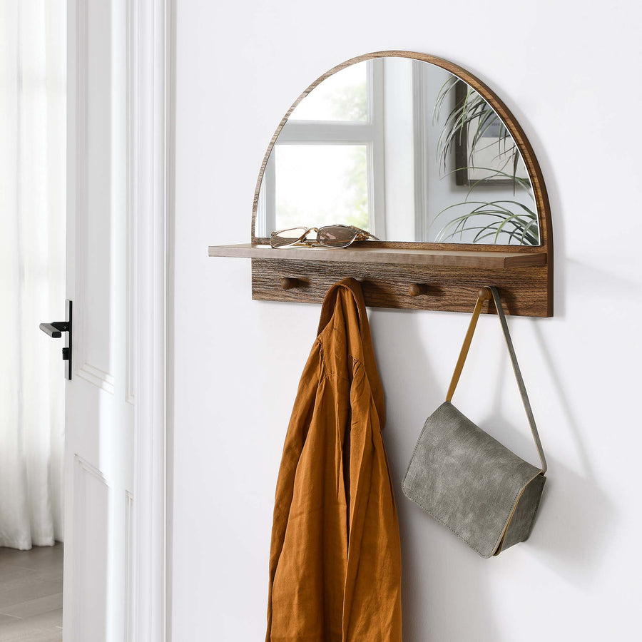 Calatanazor Arched Mirror in Walnut