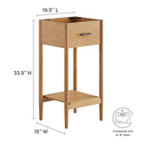 Quill 18" Bathroom Vanity Cabinet (Sink Basin Not Included) in Natural