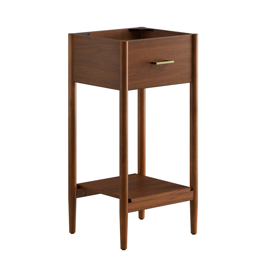 Quill 18" Bathroom Vanity Cabinet (Sink Basin Not Included) in Walnut