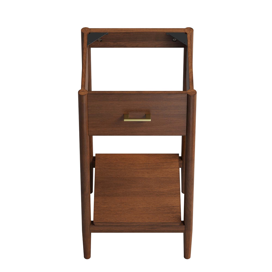 Quill 18" Bathroom Vanity Cabinet (Sink Basin Not Included) in Walnut