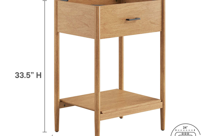 Quill 24" Bathroom Vanity Cabinet (Sink Basin Not Included) in Natural