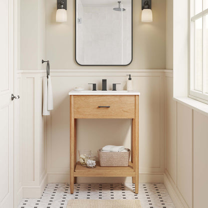 Zaire 24" Bathroom Vanity Cabinet (Sink Basin Not Included) by Furniture For America