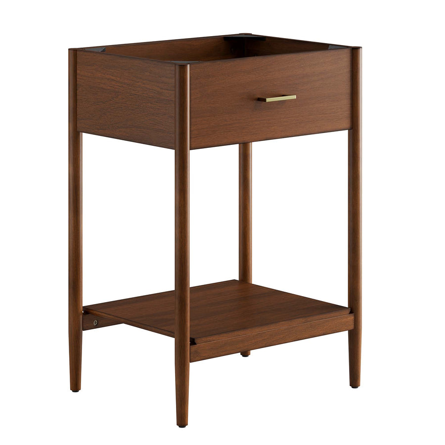Quill 24" Bathroom Vanity Cabinet (Sink Basin Not Included) in Walnut