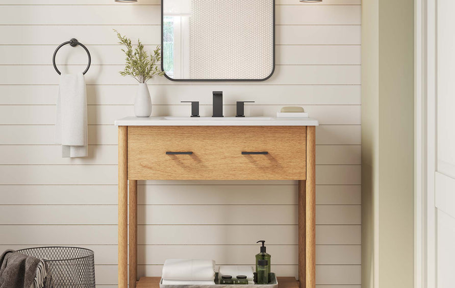 Quill 30" Bathroom Vanity Cabinet (Sink Basin Not Included) in Natural