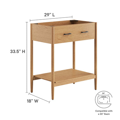 Zaire 30" Bathroom Vanity Cabinet (Sink Basin Not Included) by Furniture For America