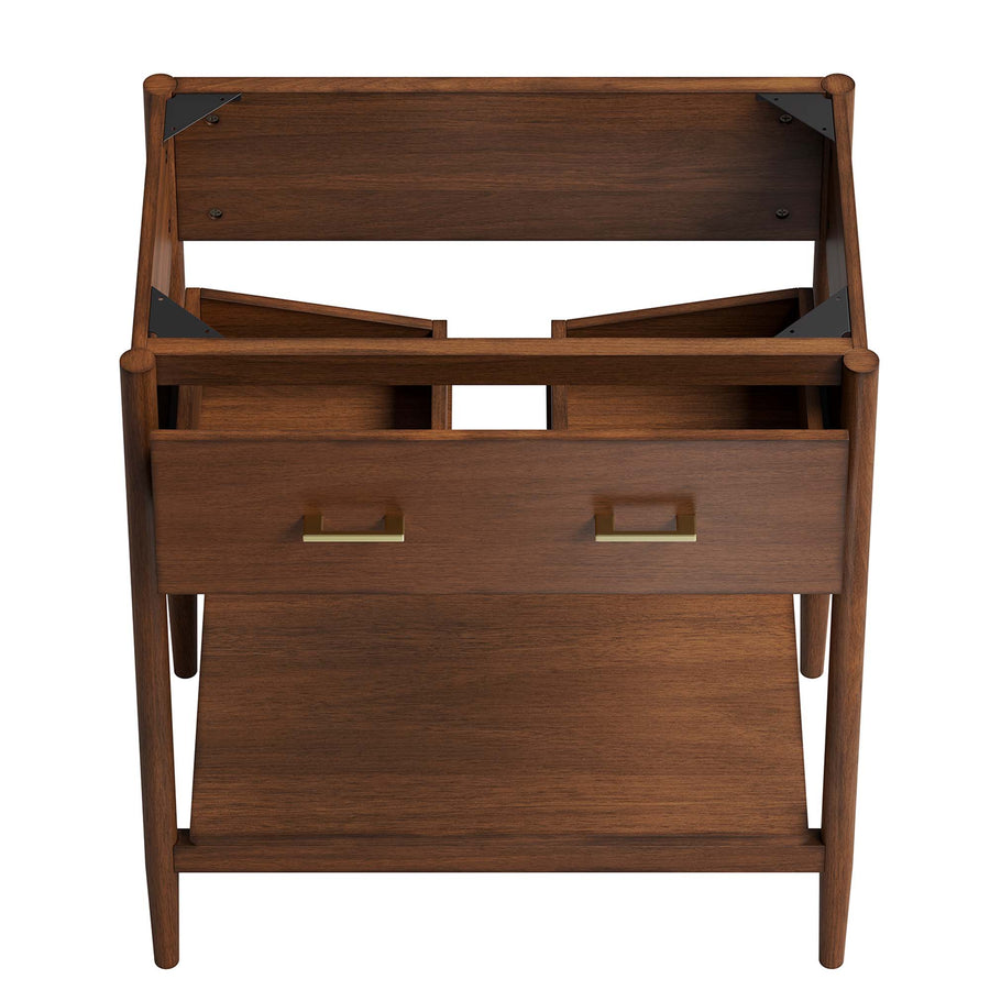Quill 30" Bathroom Vanity Cabinet (Sink Basin Not Included) in Walnut