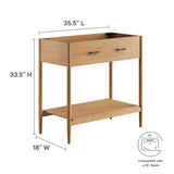 Quill 36" Bathroom Vanity Cabinet (Sink Basin Not Included) in Natural