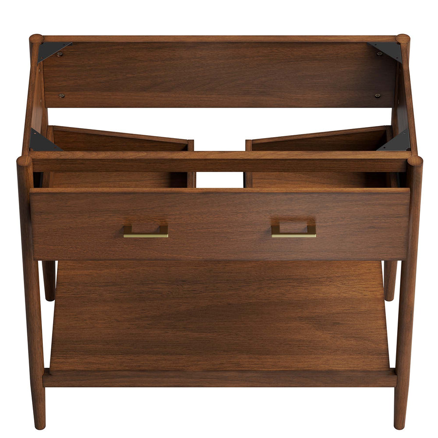 Quill 36" Bathroom Vanity Cabinet (Sink Basin Not Included) in Walnut