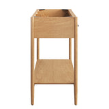 Quill 48" Single Sink Compatible Bathroom Vanity Cabinet (Sink Basin Not Included) in Natural