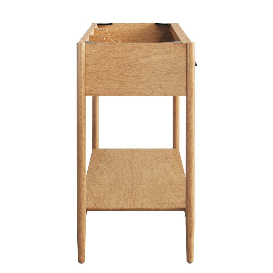 Quill 48" Single Sink Compatible Bathroom Vanity Cabinet (Sink Basin Not Included) in Natural