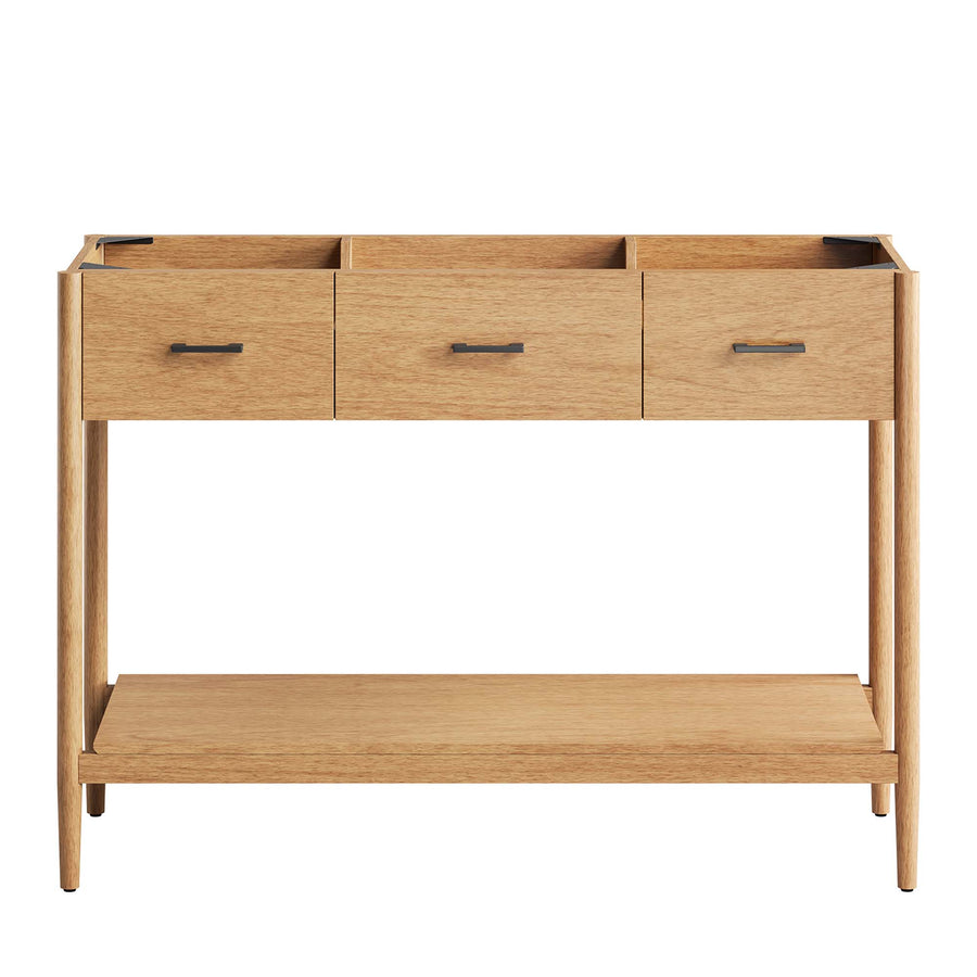 Quill 48" Single Sink Compatible Bathroom Vanity Cabinet (Sink Basin Not Included) in Natural