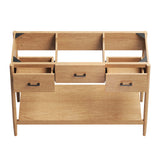 Quill 48" Single Sink Compatible Bathroom Vanity Cabinet (Sink Basin Not Included) in Natural