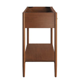 Quill 48" Single Sink Compatible Bathroom Vanity Cabinet (Sink Basin Not Included) in Walnut