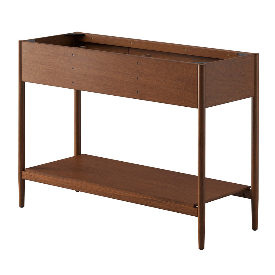 Quill 48" Single Sink Compatible Bathroom Vanity Cabinet (Sink Basin Not Included) in Walnut